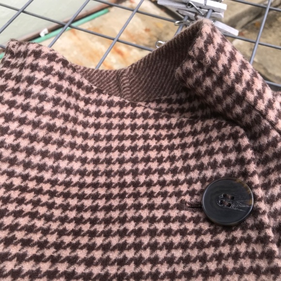 Mervin Short Coat Jacket in Brown Houndstooth Wool Size 4 NWT - Picture 16 of 16
